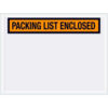 Panel Face Envelopes ""Packing List Enclosed"" Print 6""L x 4-1/2""W Orange 1000/Pack