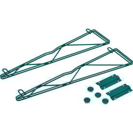 Nexel® Poly-Green® Fixed Single Shelf Wall Mount Bracket 24""D