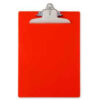 Saunders Recycled Plastic Clipboard with Antimicrobial Protection 8-1/2"" x 12"" Red