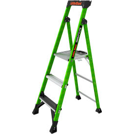 Little Giant® MightyLite™ Step Ladder w/ Ground Cue 5' Type IAA 3 Step 375 lb. Capacity