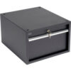 Global Industrial™ Stacking Steel Drawer 17-1/4""W x 20""D x 12""H Black