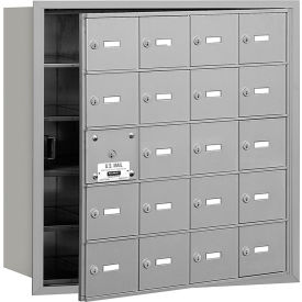 4B+ Horizontal Mailbox 20 A Doors (19 usable) Front Loading Aluminum USPS Access