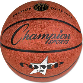 Champion Sports SB1020 Composite Basketball Official Size 30"" Brown