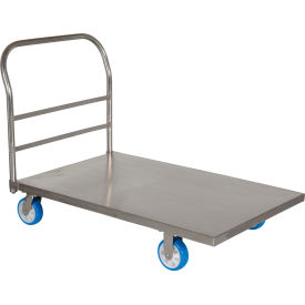 Stainless Steel Deck Platform Truck SSPT-3048 - 48 x 30 2000 Lb. Capacity
