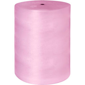 Perforated Anti Static Bubble Roll 48""W x 750'L x 3/16"" Bubble Pink 1 Roll