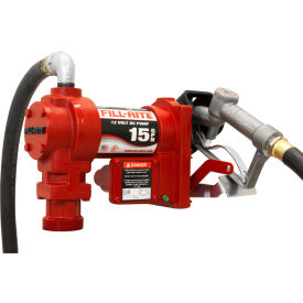 Fill-Rite FR1210H DC Fuel Transfer Pump w/20"" Steel Telescoping Suction Pipe 15 GPM 2"" Bung Mount