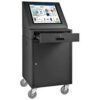 Global Industrial™ Mobile LCD Console Computer Cabinet Black