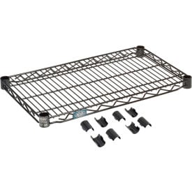 Nexel® S1424B Black Epoxy Wire Shelf 24""W x 14""D