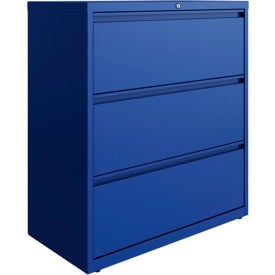 Hirsh Industries® HL1000 Series® 36""W 3 Drawer Lateral File Cabinet Classic Blue