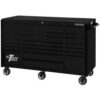 Extreme Tools RX 19 Drawer Roller Cabinet 55""W x 25""D x H""46 Matte Black w/Black Handles