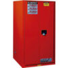 Justrite 96 Gallon 2 Door Manual Paint & Ink Cabinet 34""W x 34""D x 65""H Red