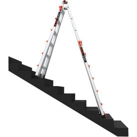 Little Giant® Velocity Articulated Extendable Ladder Aluminum 6' Type IA 300 lb. Capacity