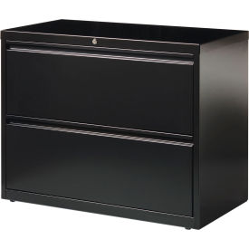 Hirsh Industries® HL1000 Series® 36""W 2 Drawer Lateral File Cabinet Black