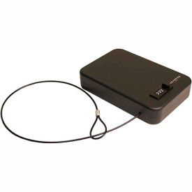 Tracker Safe Portable Safe SPS-01 - Combination Lock - 6-1/2""W x 9-3/4""D x 2""H - Black