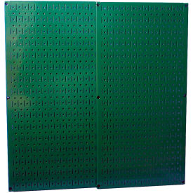 Wall Control Pegboard Pack- 2 Panels Green Metal 32"" X 32"" X 3/4""