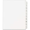 Avery Side Tab Index Divider Printed I to X 8.5""x11"" 10 Tabs White/White
