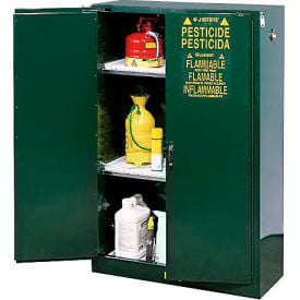 Pesticide Cabinet Self Close Double Door 45 Gallon