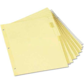 Universal Economical Insertable Index Clear Tabs 8-Tab Letter Buff 6 Sets/Pack