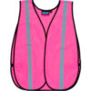 ERB® Girl Power At Work™ S102 Non-ANSI Safety Vest Hook & Loop Closure One Size Pink
