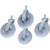 Nexel® Stem Casters Set of (4) 8"" x 2.80"" Full Pneumatic 1200 Lb. Cap.