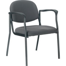 Interion® Fabric Guest Chair With Arms Gray