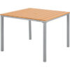 Global Industrial™ 40"" Square Resin Outdoor Dining Table Tan