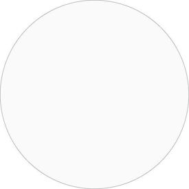 1"" Dia. Round Removable Paper Labels Clear Roll of 500
