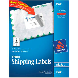 Avery® Shipping Labels with TrueBlock Technology 3-1/2 x 5 White 100/Pack