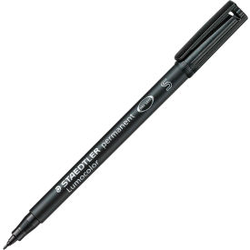Staedtler® Lumocolor Permanent Universal Pen Super Fine Black Ink 10/Box