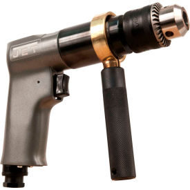 JET Reversible Pistol Grip Air Drill Standard Keyed 1/2"" Chuck 800 RPM