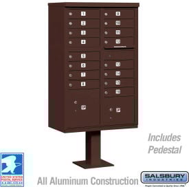 Cluster Box Unit 16 A Size Doors Type III Bronze USPS Access