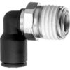 Push to Connect Tube Fitting - Nylon - 90 Degree Elbow Adapter - 3/8"" Tube OD x 3/8"" NPT Male