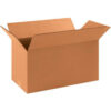 Global Industrial™ Long Cardboard Corrugated Boxes 16""L x 8""W x 8""H Kraft