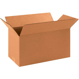 Global Industrial™ Long Cardboard Corrugated Boxes 16""L x 8""W x 8""H Kraft