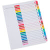 Universal® Deluxe Table of Contents Dividers for Printers 26-Tab A to Z 11"" x 8.5"" White