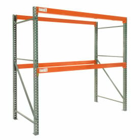 Global Industrial™ Teardrop Pallet Rack Starter 144""W X 48""D X 120""H 5970 Lbs. Capacity