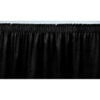 8'L Shirred-Pleat Skirting for 8""H Stage - Black