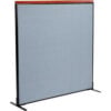 Interion® Deluxe Freestanding Office Partition Panel 60-1/4""W x 61-1/2""H Blue