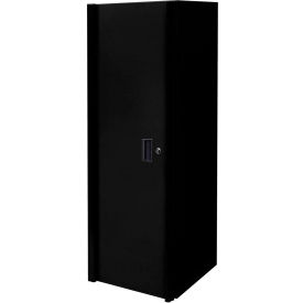 Extreme Tools RX 3 Drawer & 3 Shelf Side Locker 19""W x 25""D x H""61 Matte BlackGloss Black Handles