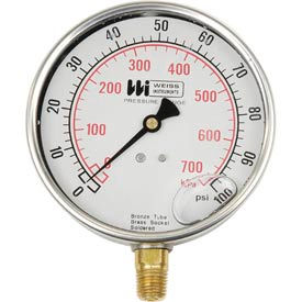 4"" dial  liquid filled 1/4"" bottom 0-300PSI