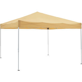 Global Industrial™ Portable Pop-Up Canopy Straight-Leg 10'L x 10'W x 10'1""H Tan