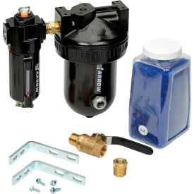 Arrow Economy StageAir 1 Qt. Desiccant Dryer D7612 Zinc & Aluminum Bowl 1/2"" NPT 200 PSI