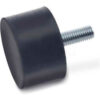 Vibration/Shock Absorption Mount Threaded Stud 1.00"" Dia .50""H 1/4-20 Thread