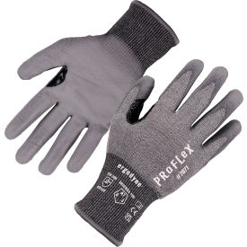 Ergodyne® Proflex 7071 Cut Resistant Gloves Polyurethane Coated ANSI A7 S Gray 1 Pair