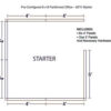 Interion® Pre-Configured Office Cubicle 8'W x 8'D x 60""H Starter Kit Gray