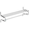 Interion® Wall Mount Coat & Towel Rack With Shelf 48""W Chrome