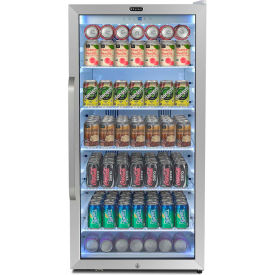 Whynter CBM-815WS Freestanding Commercial Beverage Merch/ Refrig w/Superlit Door 8.1 Cu. Ft.