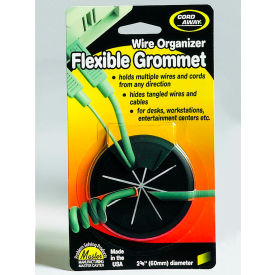 Master® CordAway® 00209 Flexible Grommet 2-3/8"" Diameter Black Pack of 1