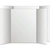 Royal Eco Brites® Too Cool Tri-Fold Poster Board 28"" x 40"" White/White 12/Carton