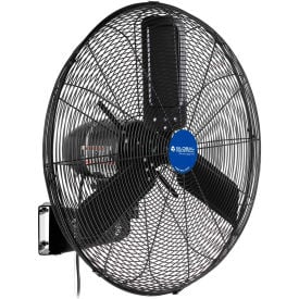 Global Industrial™ 24"" Outdoor Rated Oscillating Wall Mount Fan 2 Speed 7700 CFM 3/10 HP